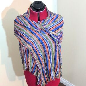 Colorful Multicoloured Striped  Unisex Scarf